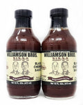 2 Pack of Williamson Bros Barbeuce Sauce or Seasoning Rub Spice (16oz Black Cherry)