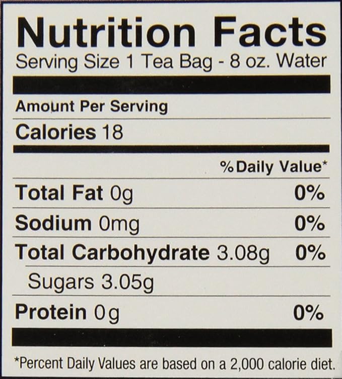 Davidson's Organics French Vanilla 25-count Tea Bags Pack of 6
