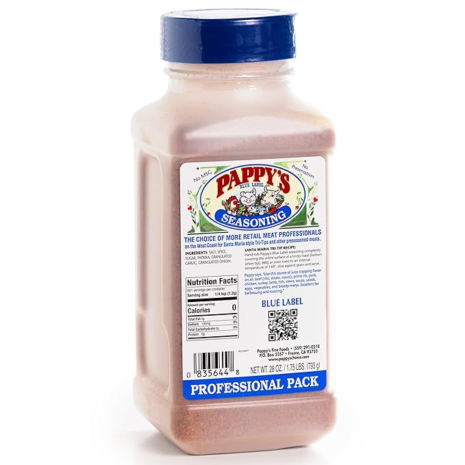 Pappy's Choice Seasonings - Less Salt. Perfect for bbq and smoked brisket steak beef chicken fajita hogs rib seafood bagel popcorn jerk pizza and more.