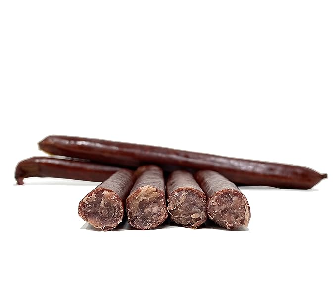 Dakota Pure Bison Meat Stick Pack of 2 (8 Meat Sticks) Original Bison Jerky Sticks - Hormone and Antibiotic Free 2 Pack