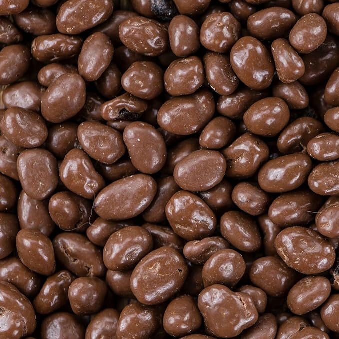 Gourmet Milk Chocolate Covered Raisins by It's Delish 3 LBS Jumbo Container | Milk Chocolate Raisins Candy Snack for Parties or Holiday Events and Healthy Snacking | USA Made Kosher Dairy