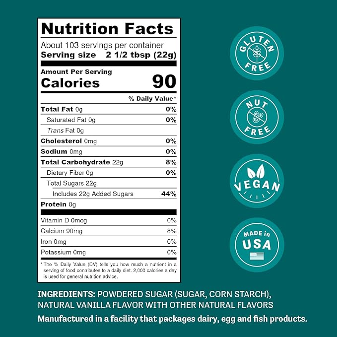 Judee's Vanilla Frosting Mix 5 lb - Great for Decorating Cookies and Cakes - Non-Dairy Alternative - Made in USA - Vegan and Non-GMO - Gluten-Free and Nut-Free