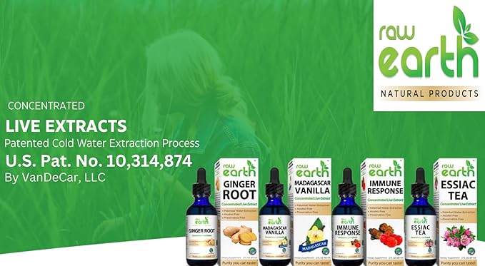 ESSIAC Tea Extract - 8 Organic Herbs &amp Sheep Sorrel Roots! - USA &amp EU Grown Herbs - Made in the USA - Patented Process - Raw &amp BioActive - Concentrated Live Extract -Alcohol FREE Sugar FR
