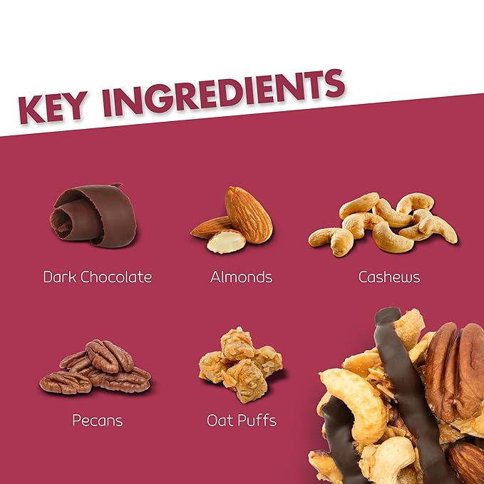 InnoFoods Dark Chocolate Nut Clusters Gluten Free Non-GMO 3 Pack 16 oz Each