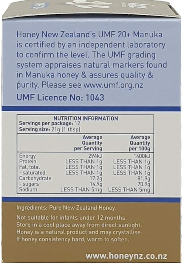 Honey New Zealand UMF20+ Manuka-Honey 250g (3 Bottle)