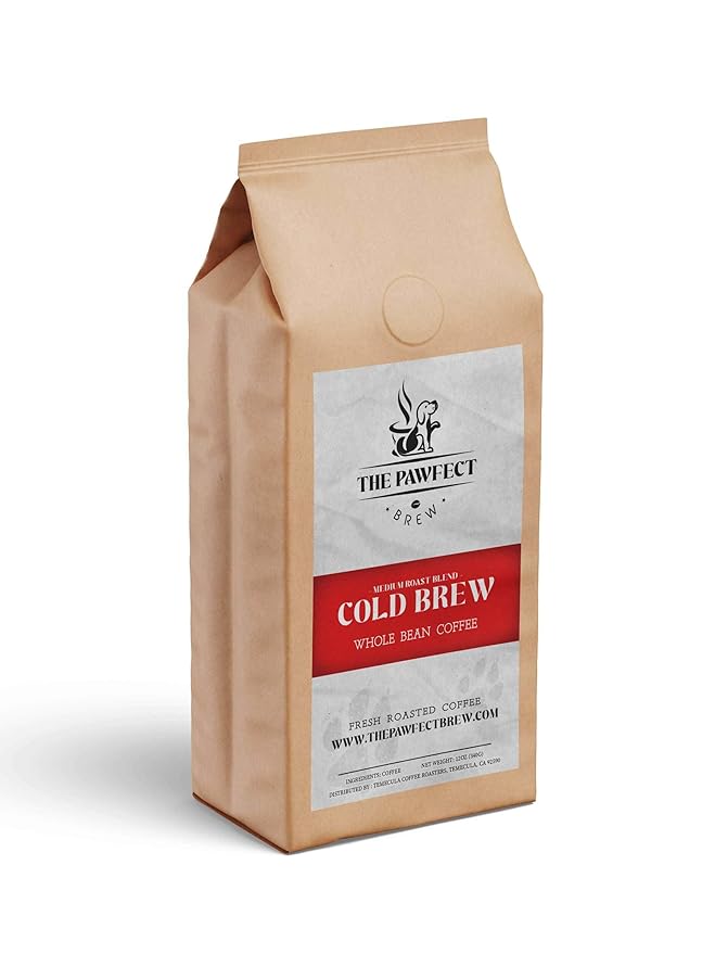 Dog Lover's Coffee – Cooper’s Cold Brew Coffee | Medium Roast Chiapas Single Origin | Smooth Chocolate &amp Toffee | Coarse Grind 12oz