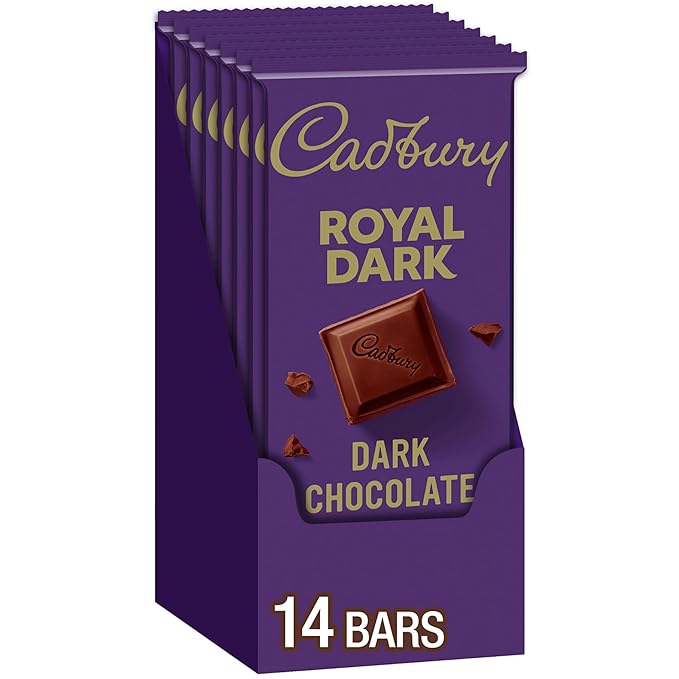 CADBURY ROYAL DARK Dark Chocolate Candy Bars 3.5 oz (14 Count)