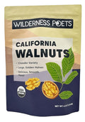 Wilderness Poets California Walnuts - Organic Raw Chandler Heirloom Variety - Golden Blonde Halves Bulk Size (64 Ounce - 4 Pound)
