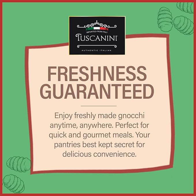 Tuscanini Cauliflower Gnocchi 16oz (6 Pack) | Imported From Italy Low Fat Ready in Minutes!