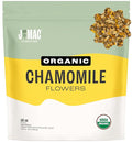 J Mac Botanicals Organic Chamomile Flowers (1 pound) Certified USDA Organic. Whole Dried Chamomile Flower Loose Leaf Tea