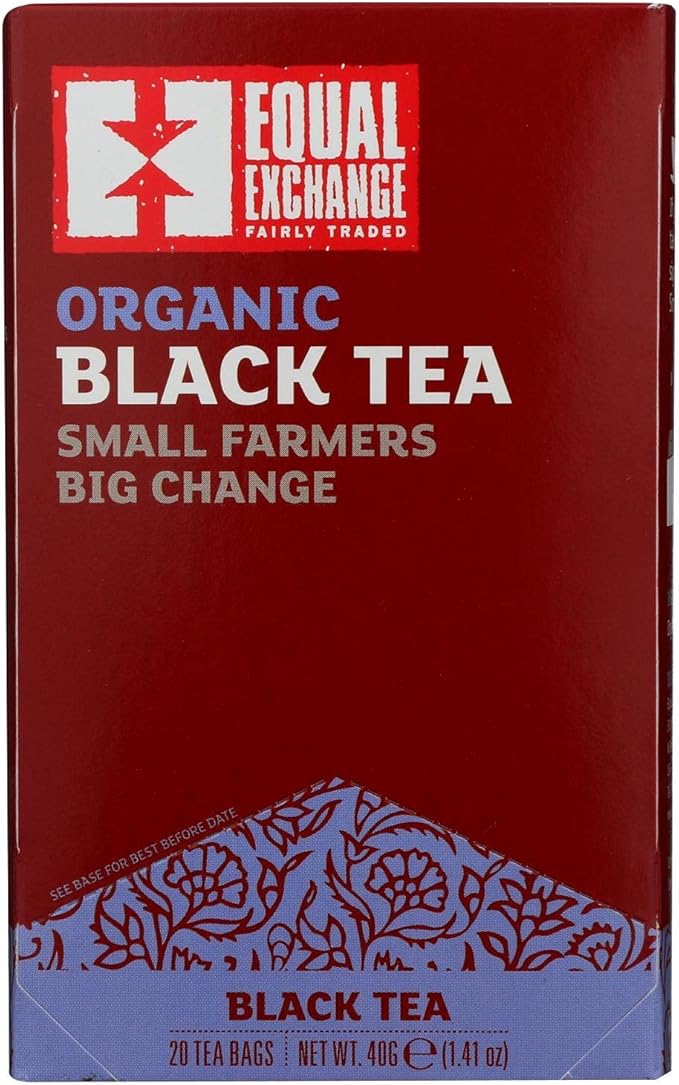 Equal Exchange Black Tea Organic 20 Bags (Case of 6)
