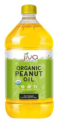 Jiva Organics Organic Peanut Oil 3 Ltr (101 Fl Oz) Non-GMO Rich &amp Pure Healthy Cooking Oil for Baking Frying &amp Dressing