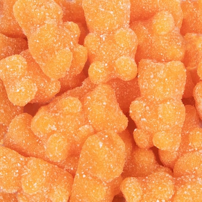 Orange Sugared Gummy Bears 10.5lb Bag - 936ct