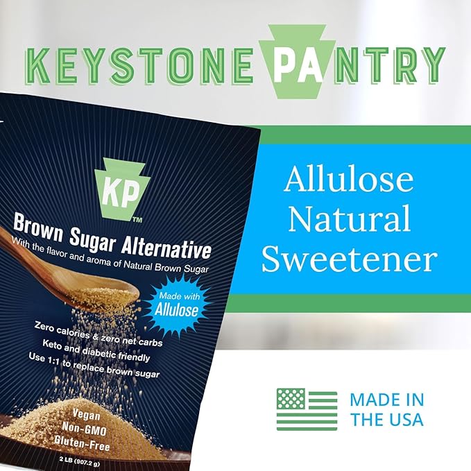 Brown allulose alternative sweetener 2lb bag (Packaging May Vary)