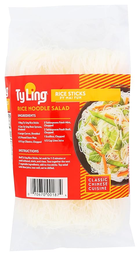 Ty Ling Py Mai Fun Rice Sticks 8-Ounce Packages (Pack of 12)