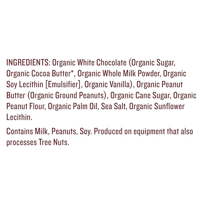 Justin's Organic White Chocolate Peanut Butter Cups Rainforest Alliance Certified Cocoa Gluten-free Responsibly Sourced 1.4 Ounce (Pack of 12)