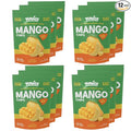 YUNiCE Freeze-Dried Mango Chips 100% Real Fruit Snack Gluten Free Plant Based dried mango no sugar added Crunchy Tropical On-The-Go Snack MANGO 0.70 Ounce (Pack of 12)