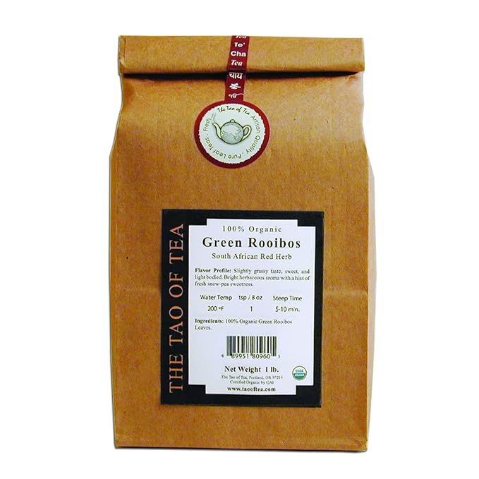 The Tao of Tea Green Rooibos 100% Organic African Red Herb 1-Pound