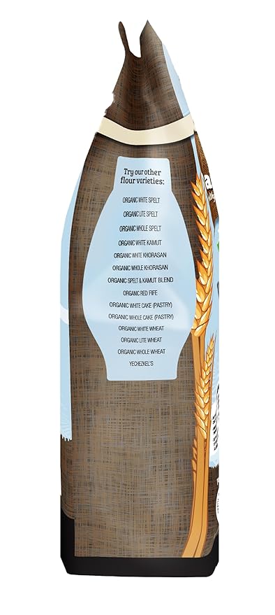 Grain Brain Organic White Spelt Flour (5 LB) All Purpose Flour