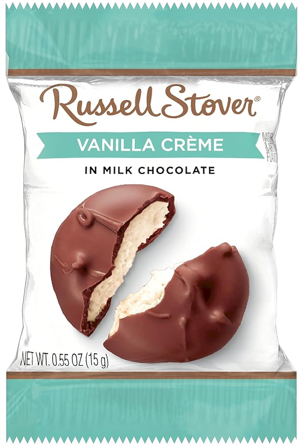 Russell Stover Milk Chocolate Vanilla Creme - 0.55 oz (Pack of 36)