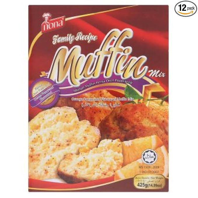 Nona Muffin Mix 425g (Orange Poppyseed 12 Pack)