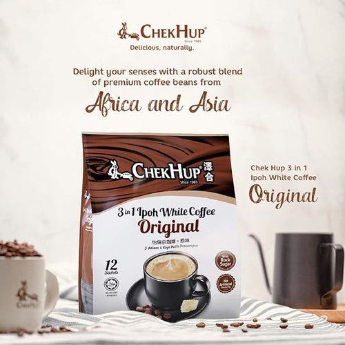 2-Pack Malaysia Chek Hup 3 In 1 Ipoh White Coffee- Original (12s x 40g) (2)