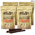 Howdysnax Spicy Droëwors – Authentic South African Air-Dried Beef Sticks Small-Batch Crafted High-Protein Snack Keto &amp Paleo Friendly No Added Sugar - 8 Ounce (Pack of 4)