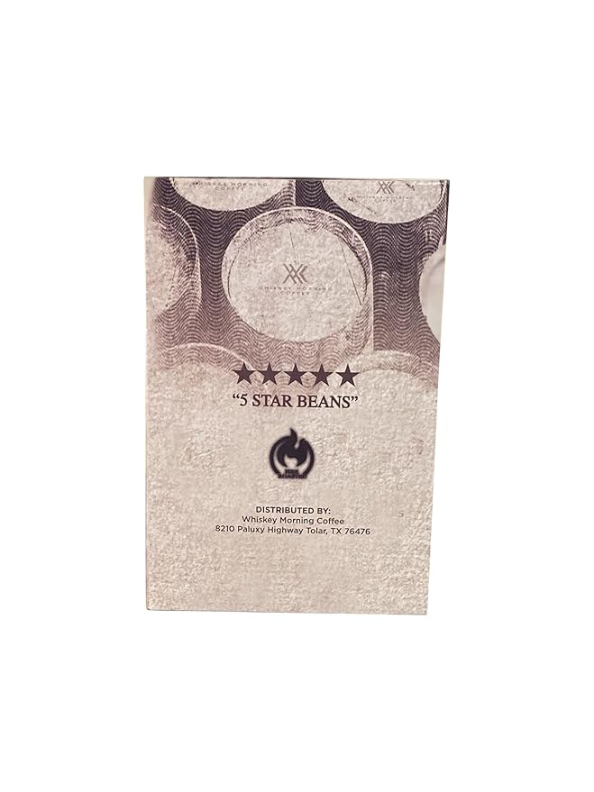 Whiskey Morning Coffee Bourbon Barrel Aged Coffee Pods Fire Roasted Coffee Pod 24 Count Small Batch Roasted Whiskey Infused Single Serve K-Pods Strong &amp Bold Medium Roast