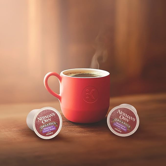 Newman's Own Organics French Roast Single-Serve Keurig K-Cup Pods Dark Roast Coffee 96 Count