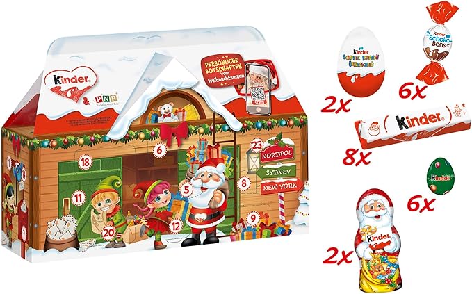 Ferrero Kinder Mix Advent Calendar 3D House - 234g