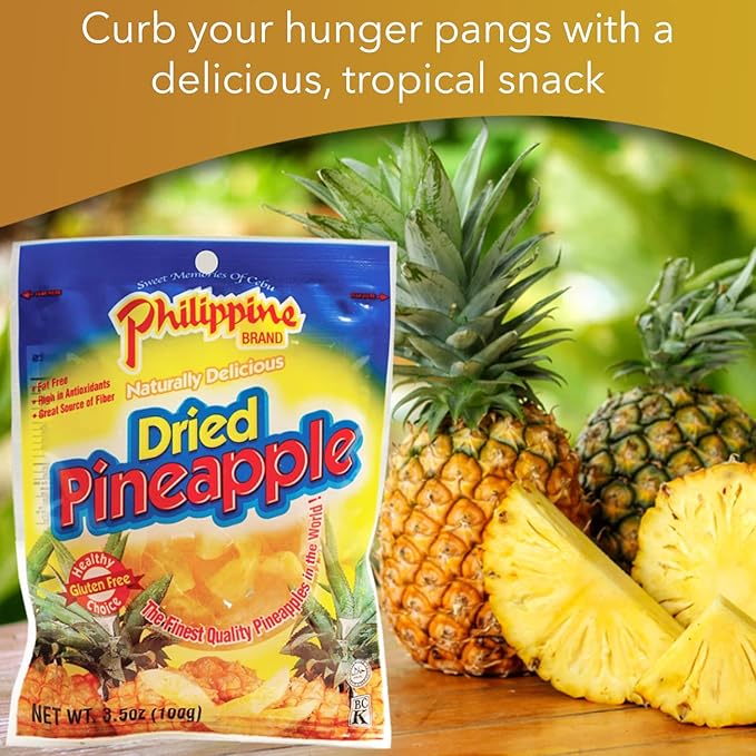 Philippine Dried Pineapple 3.5 Oz (Pack Of 5)
