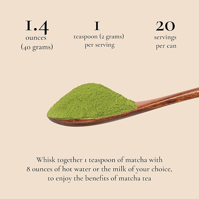 Art of Tea | Matcha Powder | 1.4oz Organic Ceremonial Matcha Powder Tin