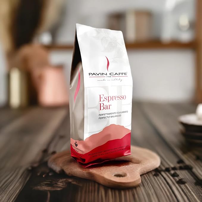 Italian Espresso Coffee Beans – Dark Roast Espresso Bar Pavin Caffè 1kg