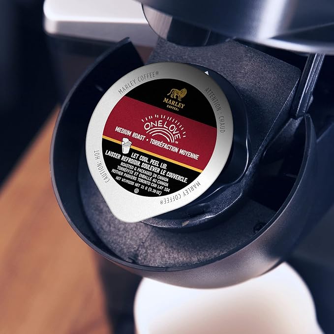 Marley Coffee One Love 100% Ethiopian Medium Roast Coffee Keurig K-Cup Brewer Compatible Pods 24 Count