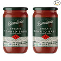 Bionaturae Organic Tomato Basil Pasta Sauce - Gluten Free Sauce for Spaghetti Pizza &amp Lasagna Non GMO No Added Sugar Kosher Glyphosate Free Made in Italy Tastes Homemade - 24 oz Jar (2 Pac