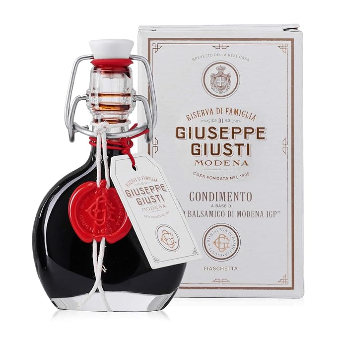 Giusti Family Reserve Balsamic Vinegar-Based Condiment - Premium Italian Condiment Based on Aceto Balsamico di Modena Rich Flavor for Salads Marinades &amp Drizzling Made in Italy - 1.4 fl oz