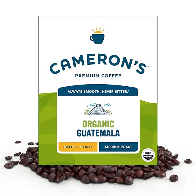 Cameron's Coffee Roasted Whole Bean Coffee Organic Guatemala 4 Pound