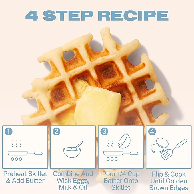 Cravings by Chrissy Teigen Pancake and Waffle Mix Gluten free Buttermilk Mochi Pancake &amp Waffle Mix 3 Ingredients Mix Makes 18 Pancakes 14.2 oz (Pack of 6)