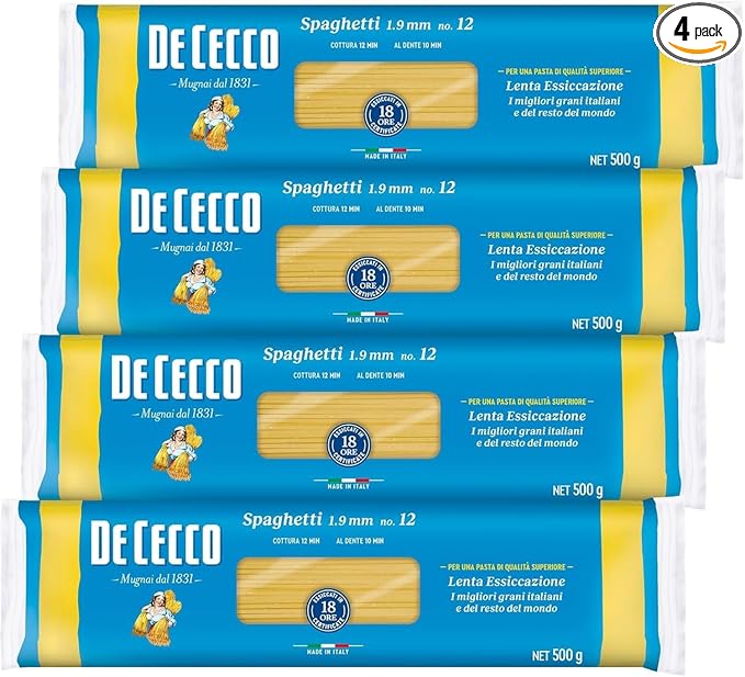 500gX4 pieces De Cecco No.12 spaghetti