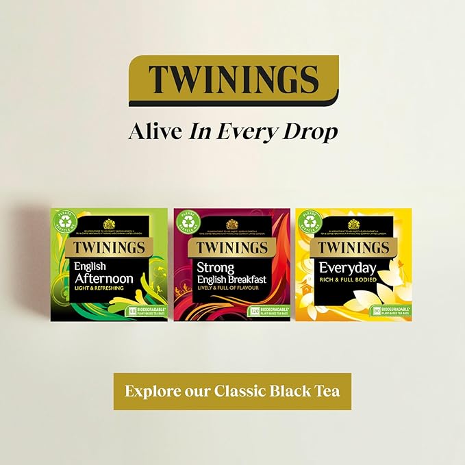 Twinings 1706 Strong Breakfast 80's (Pack of 4 Total 320 Tea Bags)