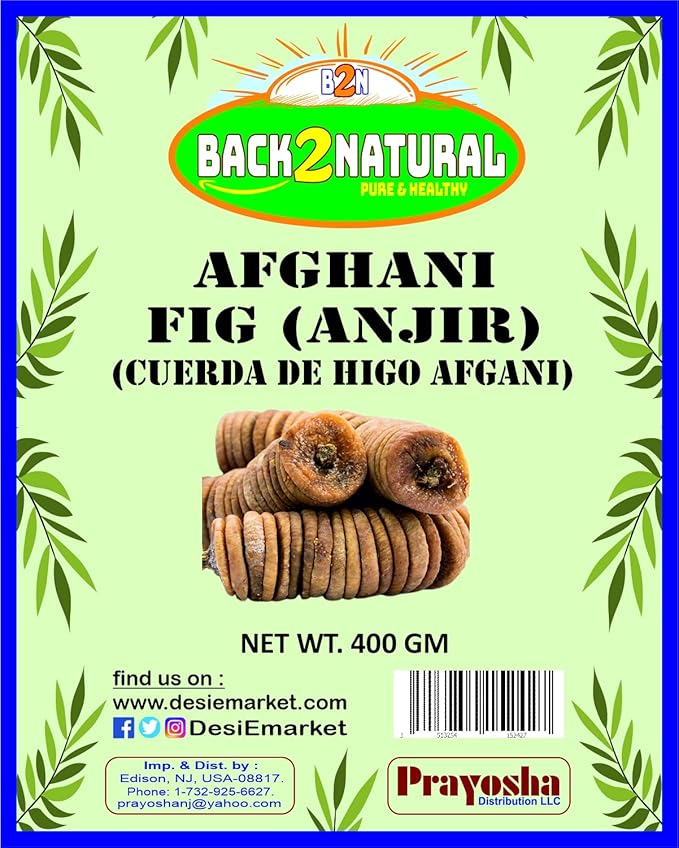 Back2Natural Dried Figs Afghani Anjeer - 400 gms