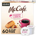 McCafé Strawberry &amp Crème Pie Light Roast Flavored Coffee Single Serve Keurig® K-Cup Pods Limited Edition 60 Count (6 Packs of 10)