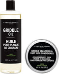 CARON &amp DOUCET - 100% Plant-Based Griddle Oil &amp Seasoning Set: Best For Maintaining Protecting &amp Conditioning Griddle!