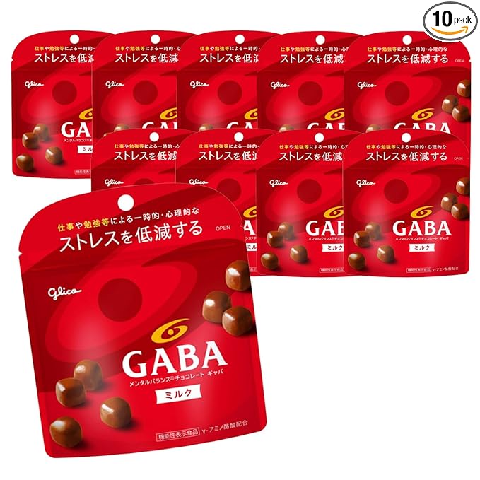 Glico mental balance chocolate GABA &amp lt Milk &amp gt stand pouch 51g ~ 10 bags