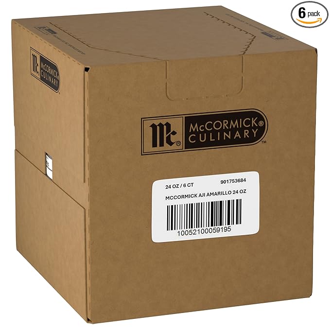 McCormick Seasoning Aji Amarillo 2025 Flavor of the Year Made for Chefs Blend of Tropical &amp Smoky Notes with Medium Chile Heat For Seafood Fish Veggies Poultry Sauces Salsa and More 24