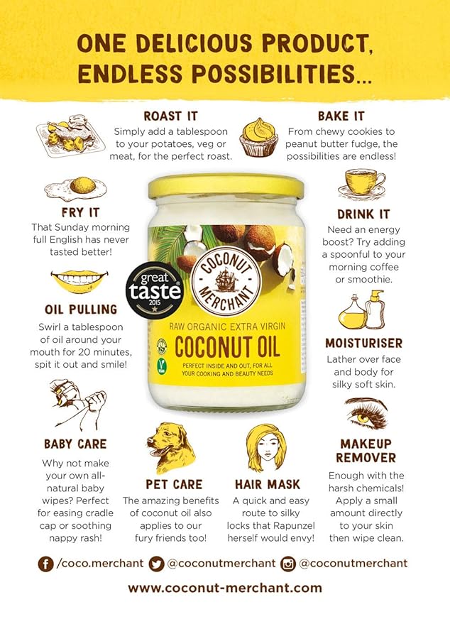 Coconut Merchant Organic Coconut Oil 10.1 Ounce | Extra Virgin Raw Cold Pressed Unrefined | Ethically Sourced Vegan Ketogenic and 100% Natural | For Hair Skin &amp Cooking 10.1 Ounce