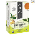 Numi Organic Tea Decaf Ginger Lemon 16 Count Box of Tea Bags (Pack of 3) Decaf Green Tea (Packaging May Vary)
