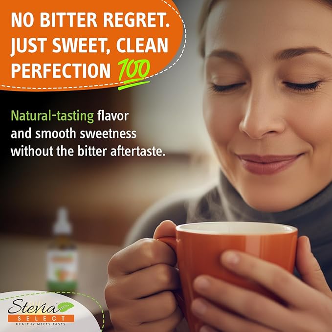 Stevia Select Plain Stevia Liquid Drops - Zero Calorie Sweetener - All Natural Liquid Pure Stevia Extract - Plant Based Sugar Substitute - Keto Sweetener &amp Sugar Alternative 2 Oz (2 Pack)