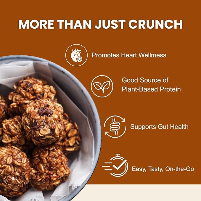 Erin Baker’s Homestyle Peanut Butter Granola with Ancient Grains - Made from Natural Ingredients Crunchy Texture Versatile Snack or Cereal - Vegan Friendly Non-GMO Resealable 12oz Bags 6‑Pack