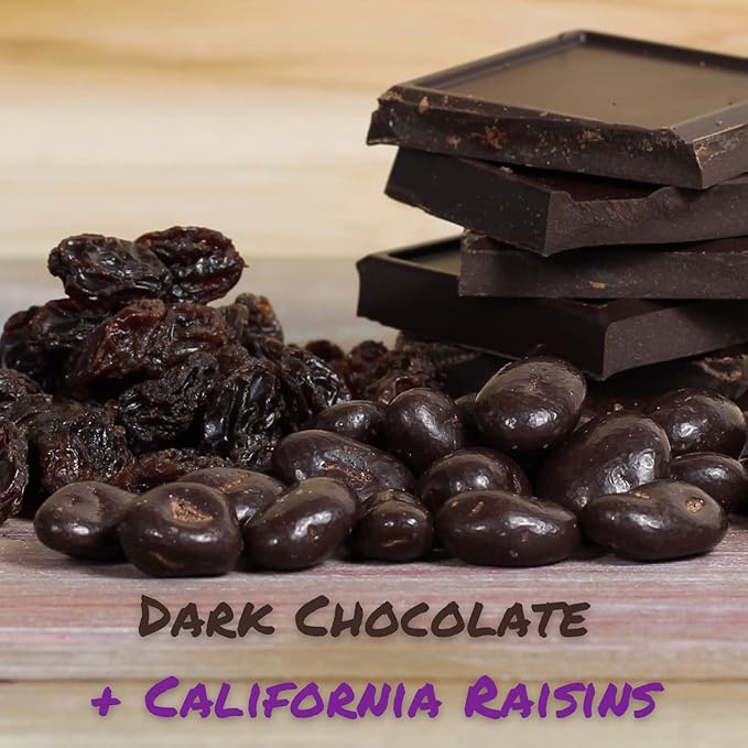 Gourmet Chocolate Covered Raisins by Its Delish 5 Lbs Bulk Bag | Dark Chocolate with Raisins Healthy Snacking | Dried Raisin Chocolate Candy Snacks | USA Made Vegan Kosher Parve